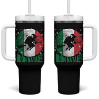 Buon Natale Italian Christmas Tumbler With Handle La Befana Italian Folklore Witch - Wonder Print Shop