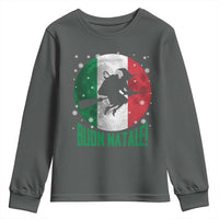 Buon Natale Italian Christmas Youth Sweatshirt La Befana Italian Folklore Witch - Wonder Print Shop