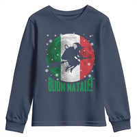 Buon Natale Italian Christmas Youth Sweatshirt La Befana Italian Folklore Witch - Wonder Print Shop