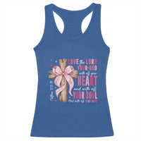 Christian Religious God Racerback Tank Top Love The Lord Your God With All Your Heart Bible Valentine's Day
