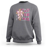 Christian Religious God Sweatshirt Love The Lord Your God With All Your Heart Bible Valentine's Day