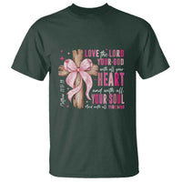 Christian Religious God T Shirt Love The Lord Your God With All Your Heart Bible Valentine's Day