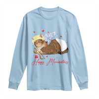 Funny Valentine's Day Cupid Cat Long Sleeve Shirt Happy Meowentines