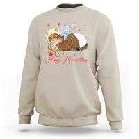 Funny Valentine's Day Cupid Cat Sweatshirt Happy Meowentines