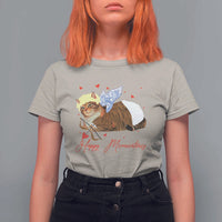 Funny Valentine's Day Cupid Cat T Shirt For Women Happy Meowentines