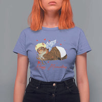 Funny Valentine's Day Cupid Cat T Shirt For Women Happy Meowentines