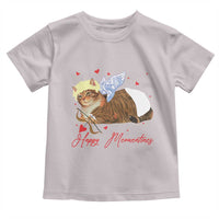 Funny Valentine's Day Cupid Cat Toddler T Shirt Happy Meowentines