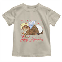 Funny Valentine's Day Cupid Cat Toddler T Shirt Happy Meowentines