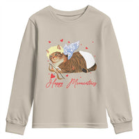 Funny Valentine's Day Cupid Cat Youth Sweatshirt Happy Meowentines