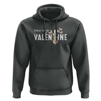 Christian Religious God Valentine's Day Hoodie Jesus Is My Valentine Rose Flowers
