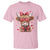 Funny Western Highland Cow Farm Valentine T Shirt