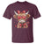 Funny Western Highland Cow Farm Valentine T Shirt
