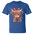 Funny Western Highland Cow Farm Valentine T Shirt
