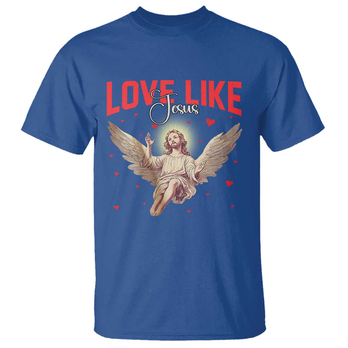 Funny Love Like Jesus Valentine's Day T Shirt Christian Religious Cupid God Bible Verses