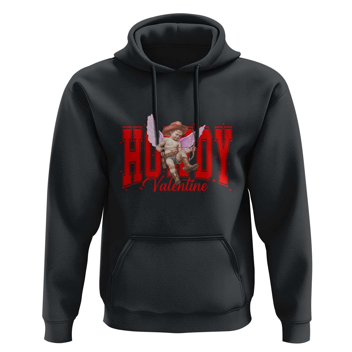 Funny Howdy Valentine Hoodie Valentine's Day Western Cowboy Cupid