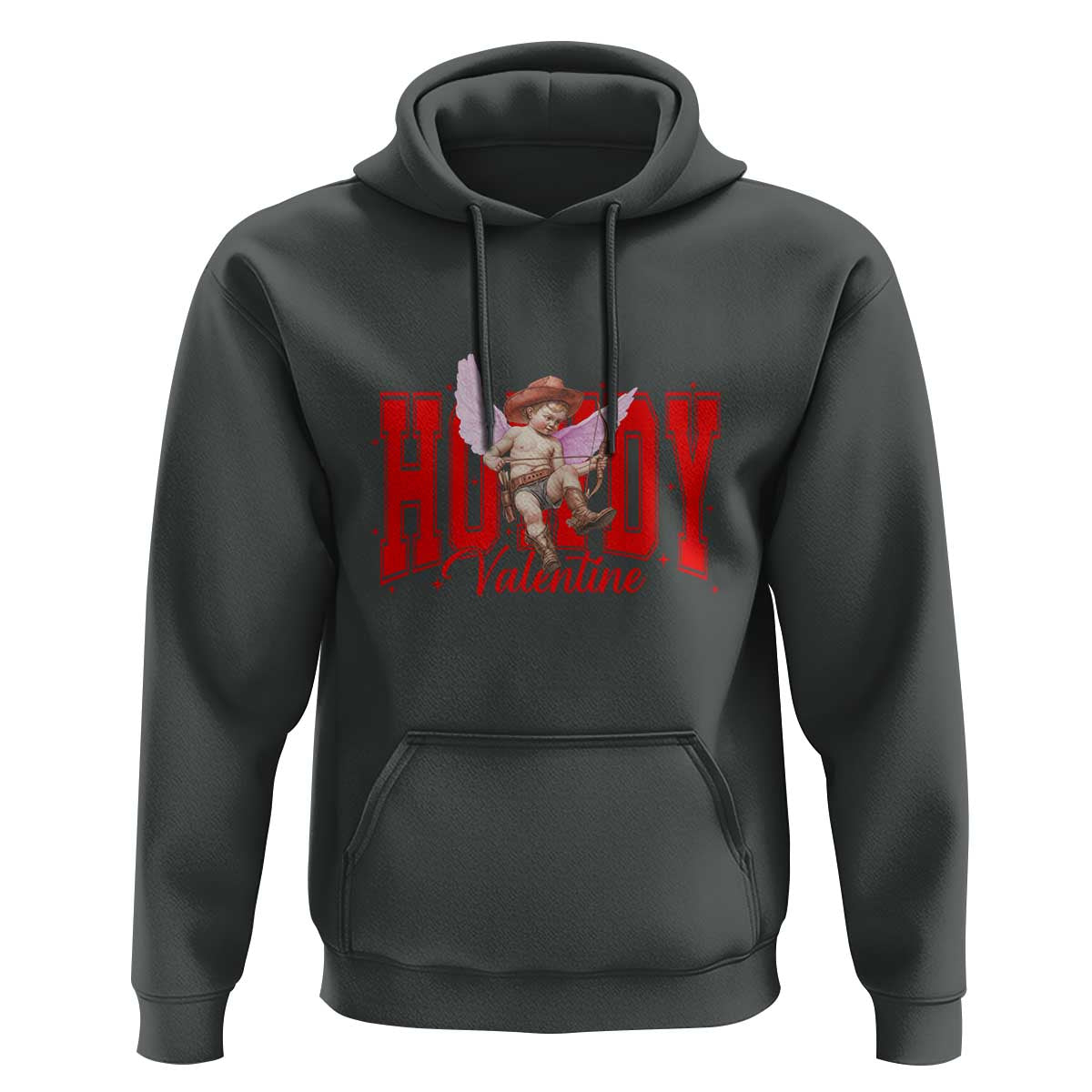 Funny Howdy Valentine Hoodie Valentine's Day Western Cowboy Cupid