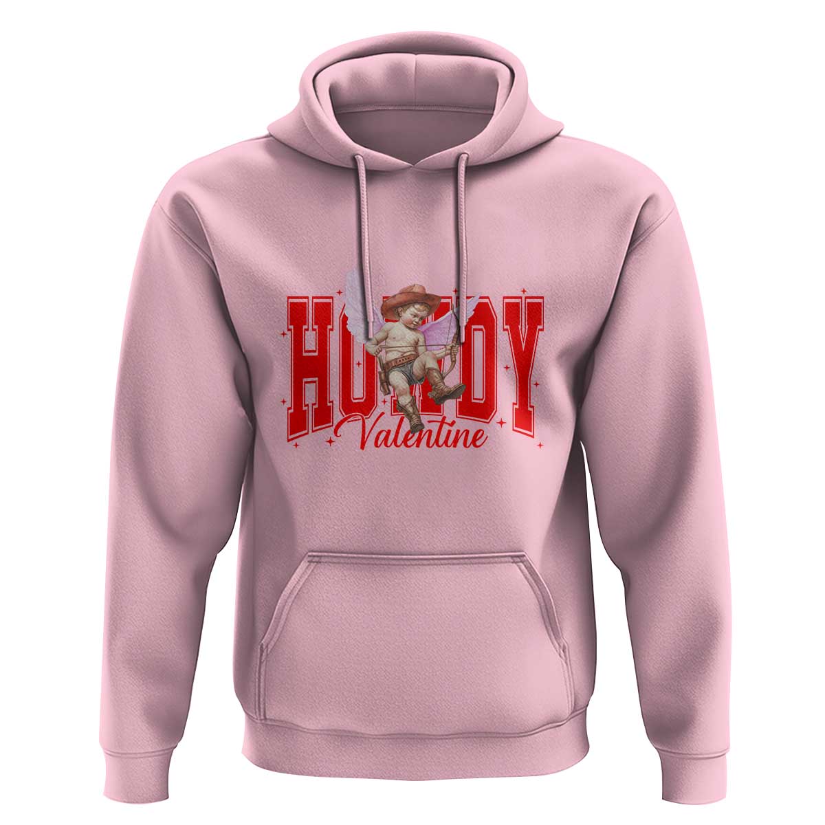 Funny Howdy Valentine Hoodie Valentine's Day Western Cowboy Cupid