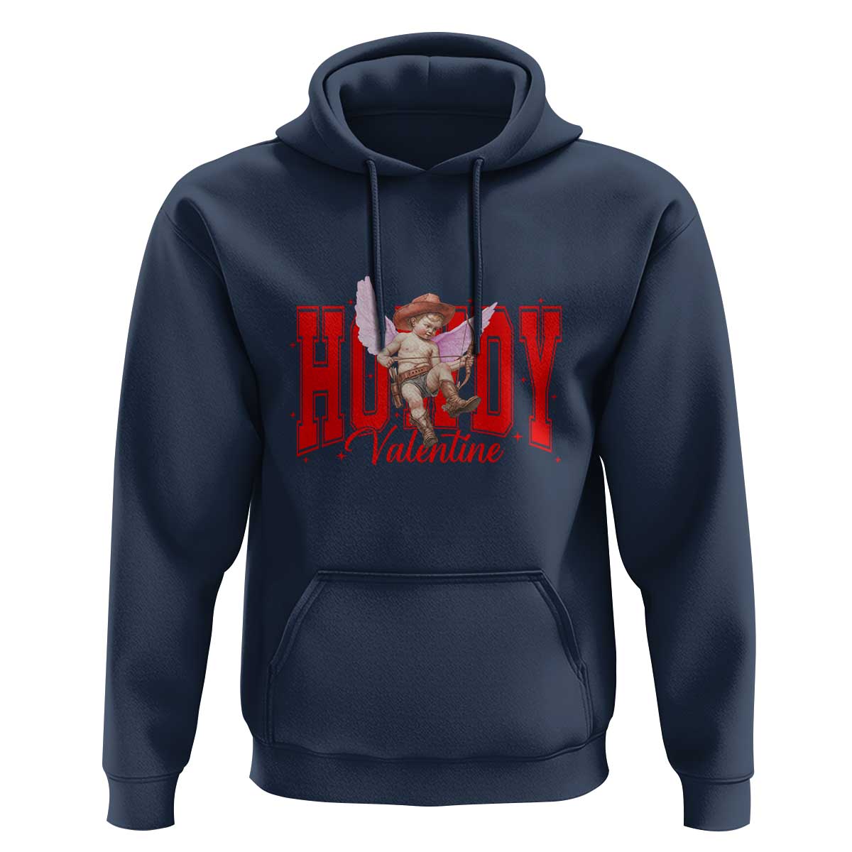 Funny Howdy Valentine Hoodie Valentine's Day Western Cowboy Cupid