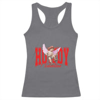 Funny Howdy Valentine Racerback Tank Top Valentine's Day Western Cowboy Cupid