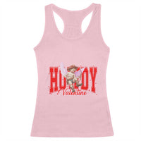 Funny Howdy Valentine Racerback Tank Top Valentine's Day Western Cowboy Cupid