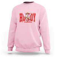 Funny Howdy Valentine Sweatshirt Valentine's Day Western Cowboy Cupid