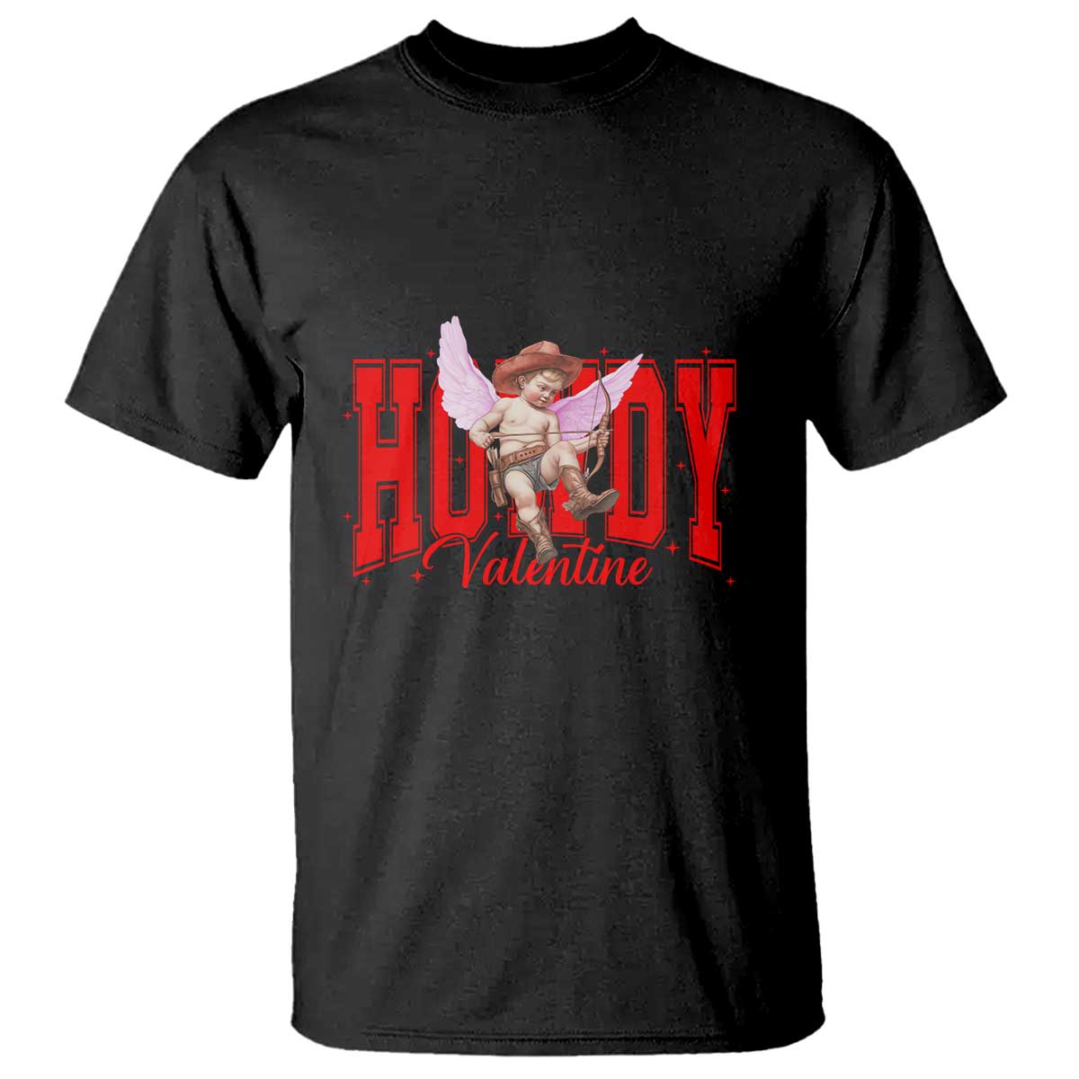 Funny Howdy Valentine T Shirt Valentine's Day Western Cowboy Cupid