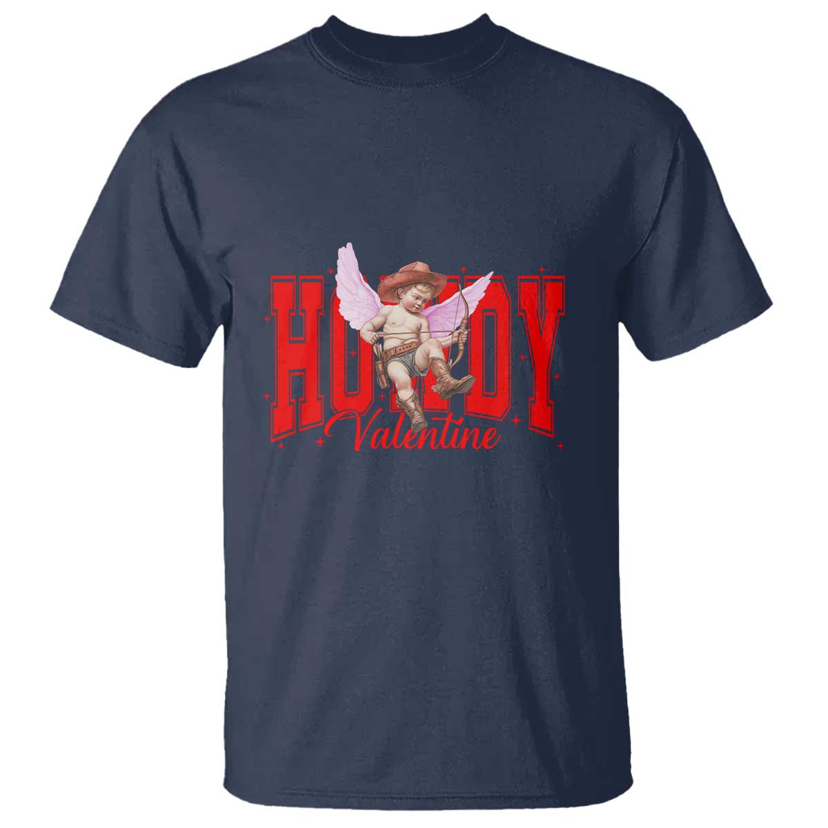 Funny Howdy Valentine T Shirt Valentine's Day Western Cowboy Cupid