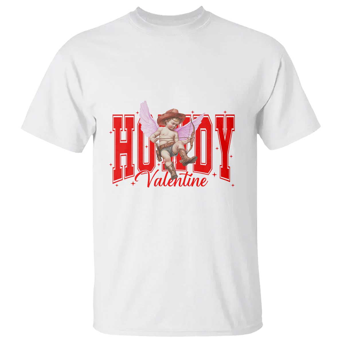 Funny Howdy Valentine T Shirt Valentine's Day Western Cowboy Cupid