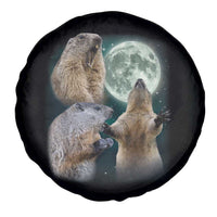 Funny Three Groundhog Moon Groundhog Day Meme Spare Tire Cover - Wonder Print Shop