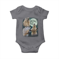 Funny Three Groundhog Moon Groundhog Day Meme Baby Onesie - Wonder Print Shop