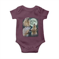 Funny Three Groundhog Moon Groundhog Day Meme Baby Onesie - Wonder Print Shop