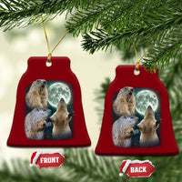 Funny Three Groundhog Moon Groundhog Day Meme Ceramic Ornament - Wonder Print Shop