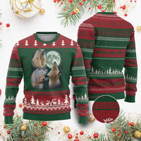 Funny Three Groundhog Moon Groundhog Day Meme Ugly Christmas Sweater - Wonder Print Shop