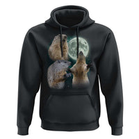 Funny Three Groundhog Moon Groundhog Day Meme Hoodie - Wonder Print Shop