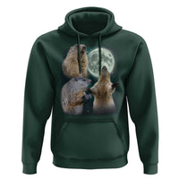 Funny Three Groundhog Moon Groundhog Day Meme Hoodie - Wonder Print Shop