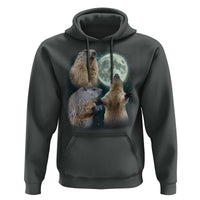 Funny Three Groundhog Moon Groundhog Day Meme Hoodie - Wonder Print Shop
