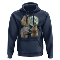 Funny Three Groundhog Moon Groundhog Day Meme Hoodie - Wonder Print Shop