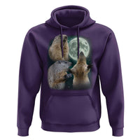 Funny Three Groundhog Moon Groundhog Day Meme Hoodie - Wonder Print Shop