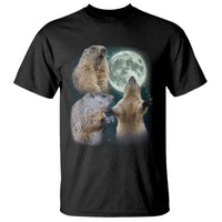 Funny Three Groundhog Moon Groundhog Day Meme T Shirt - Wonder Print Shop