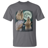 Funny Three Groundhog Moon Groundhog Day Meme T Shirt - Wonder Print Shop