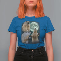 Funny Three Groundhog Moon Groundhog Day Meme T Shirt For Women - Wonder Print Shop