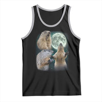 Funny Three Groundhog Moon Groundhog Day Meme Tank Top - Wonder Print Shop