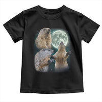 Funny Three Groundhog Moon Groundhog Day Meme Toddler T Shirt - Wonder Print Shop