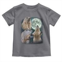 Funny Three Groundhog Moon Groundhog Day Meme Toddler T Shirt - Wonder Print Shop