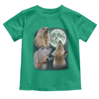 Funny Three Groundhog Moon Groundhog Day Meme Toddler T Shirt - Wonder Print Shop