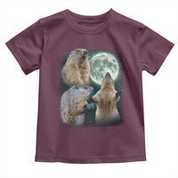 Funny Three Groundhog Moon Groundhog Day Meme Toddler T Shirt - Wonder Print Shop