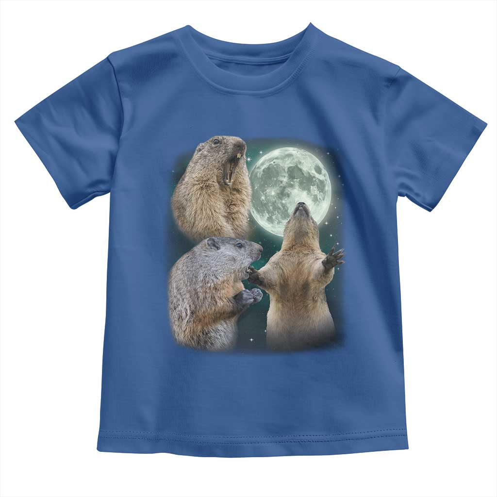Funny Three Groundhog Moon Groundhog Day Meme Toddler T Shirt - Wonder Print Shop
