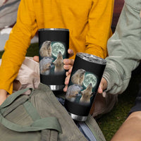 Funny Three Groundhog Moon Groundhog Day Meme Tumbler Cup - Wonder Print Shop