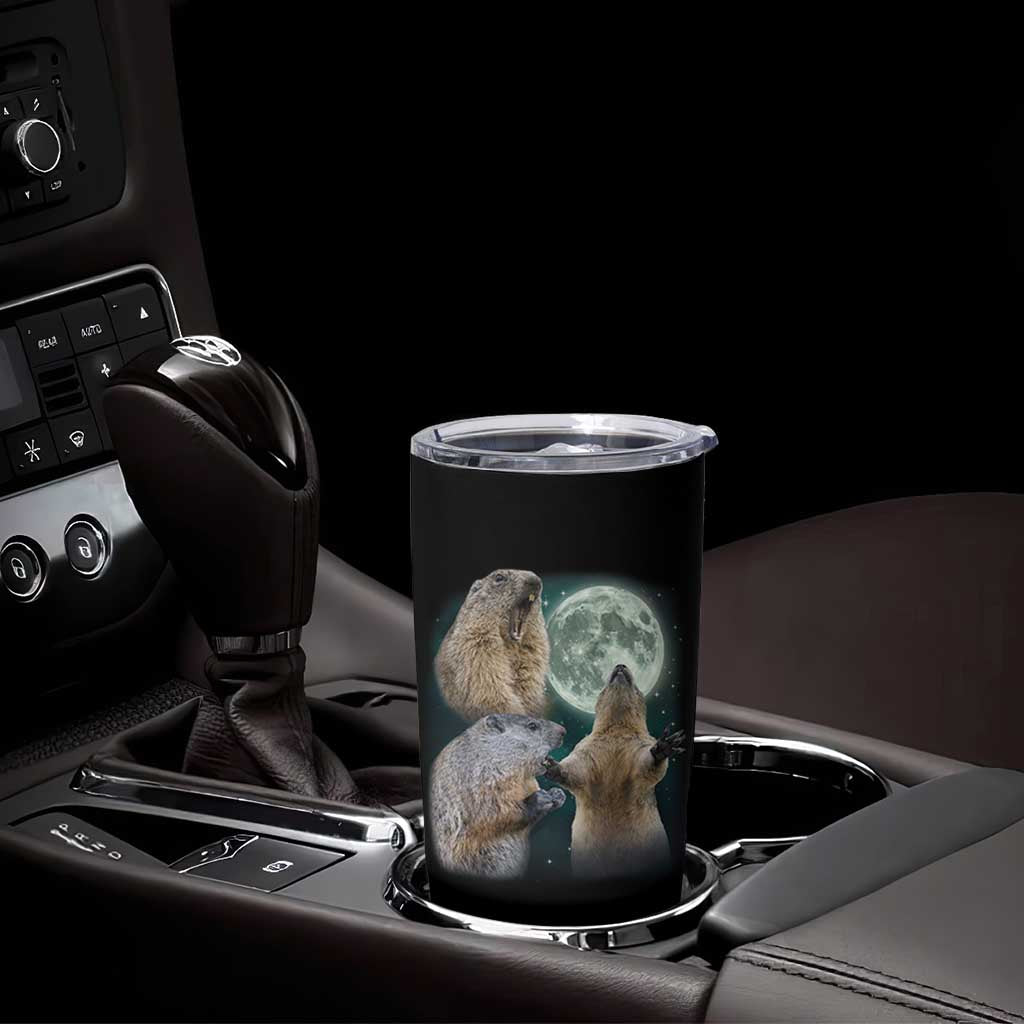Funny Three Groundhog Moon Groundhog Day Meme Tumbler Cup - Wonder Print Shop
