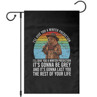 Funny Groundhog Day Garden Flag I Will Give You A Winter Prediction Woodchuck Movie